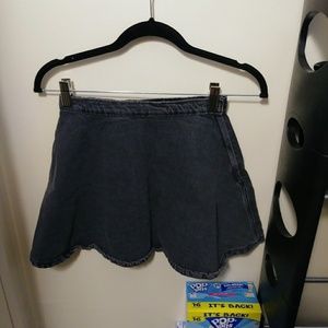 Stone Wash Skater Skirt